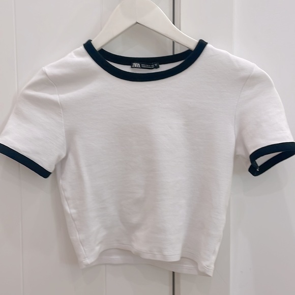 ZARA black / white crop top 🖤🤍🖤🤍 - Picture 1 of 3